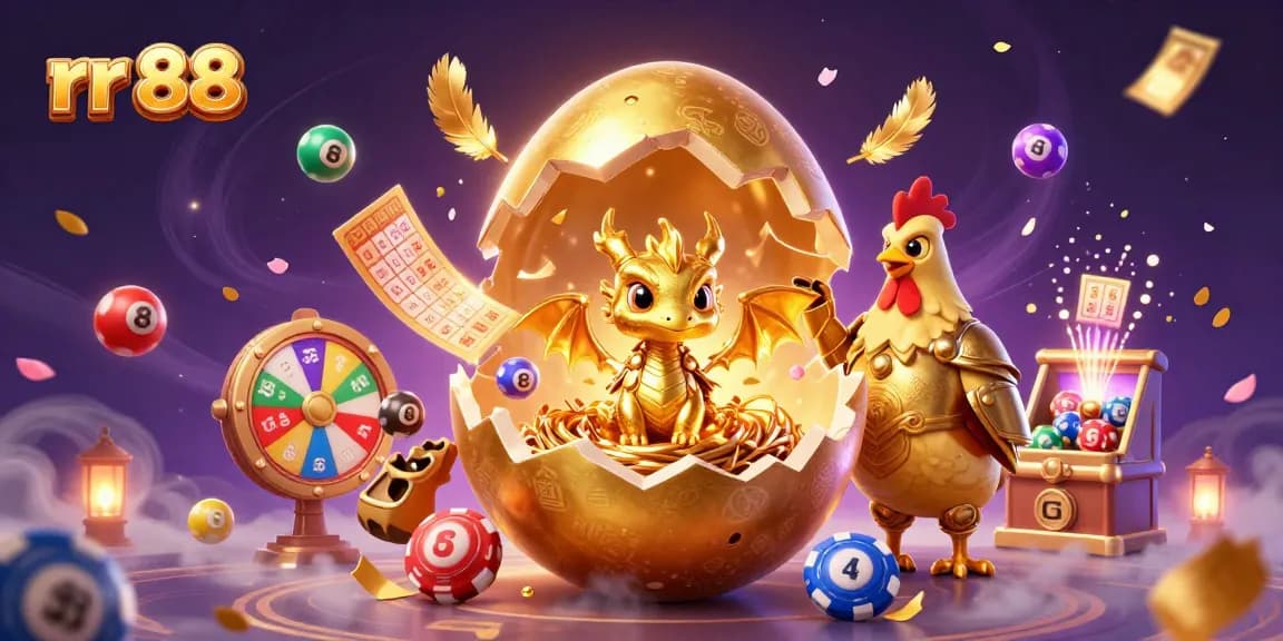 Experience the thrill of rr 88 with a golden dragon and dynamic casino elements.