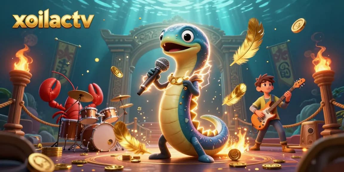 Engage in live betting action with xoilactv's dynamic underwater casino scene featuring vibrant characters.