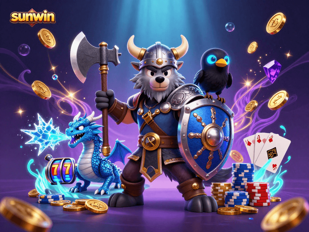 Experience thrilling gameplay with sunwin's dynamic Viking warrior, slots, and casino magic.