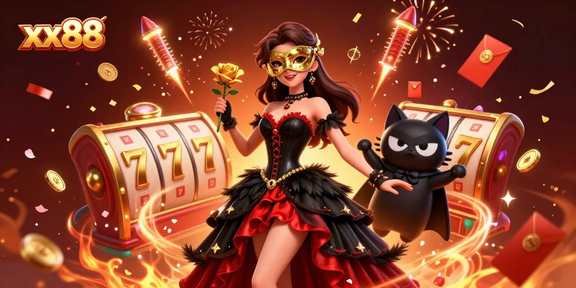 Experience thrilling gameplay at xx88 with an enchanting 3D casino illustration highlighting jackpots and excitement.