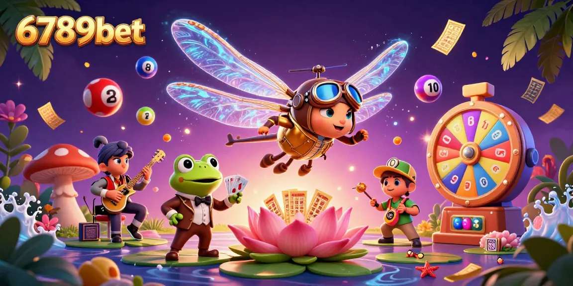 Engage with exciting games at 6789bet as the dragonfly pilot and frog croupier bring casino thrills to life.