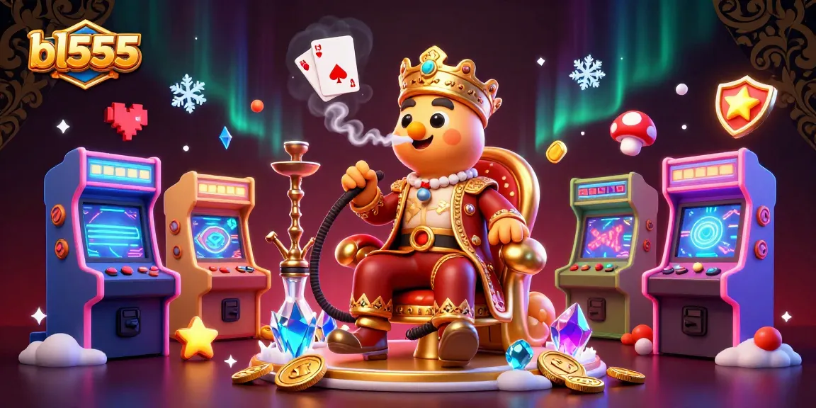 Experience exciting wins at bl555 with a colorful casino scene featuring dynamic gaming elements and unique characters.