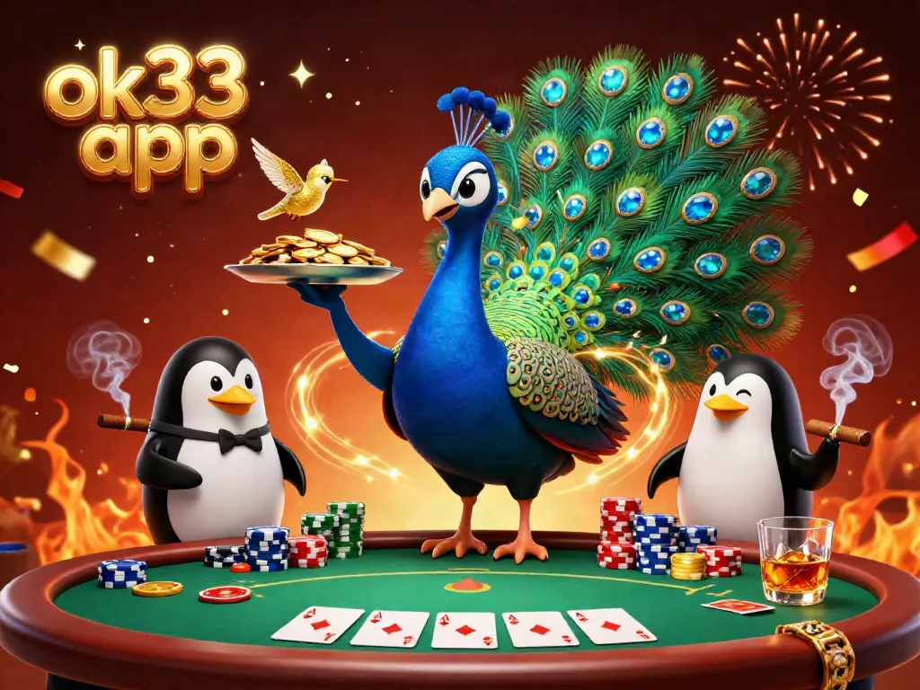 Experience engaging gameplay with the ok33 app featuring colorful characters and exciting casino elements.