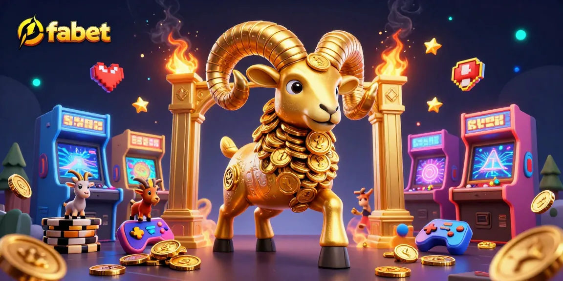 Experience thrilling games at fabet, where the golden ram leads the fun in a vibrant casino atmosphere.