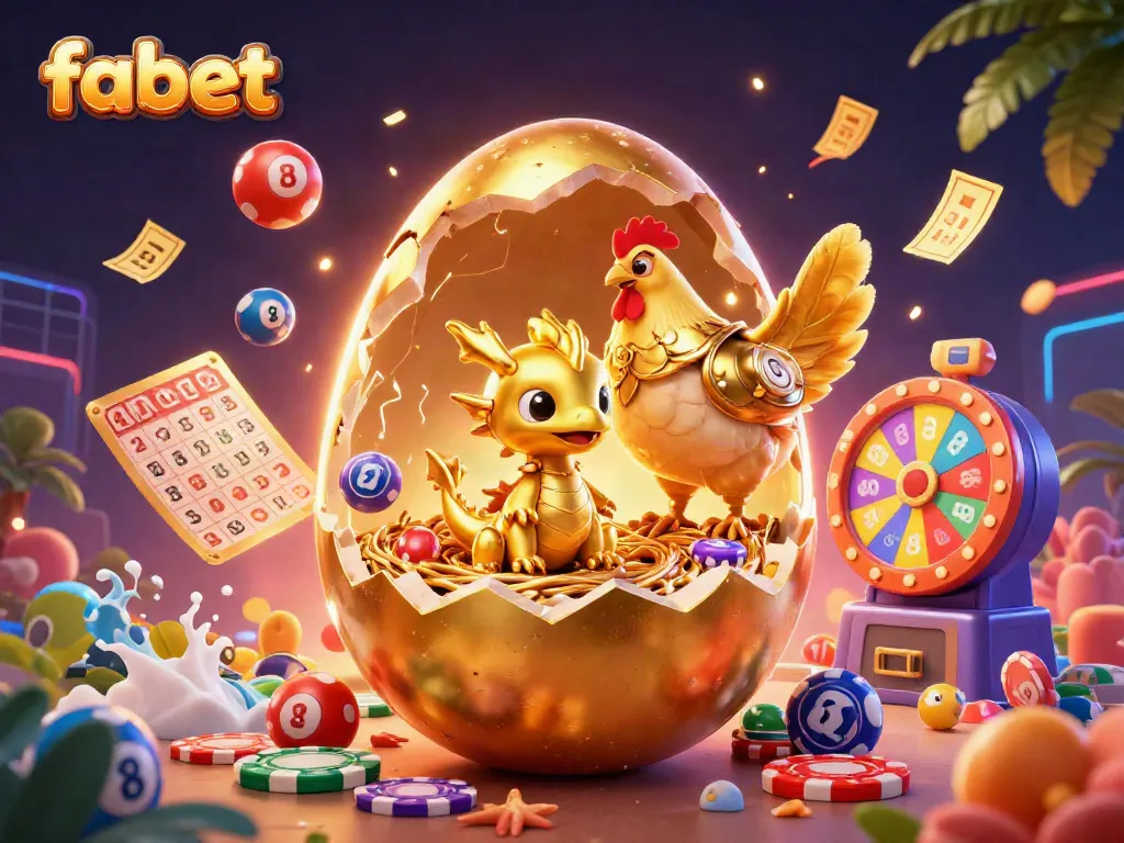 Experience the excitement at fabet with golden dragon themed casino elements, winning and vibrant!