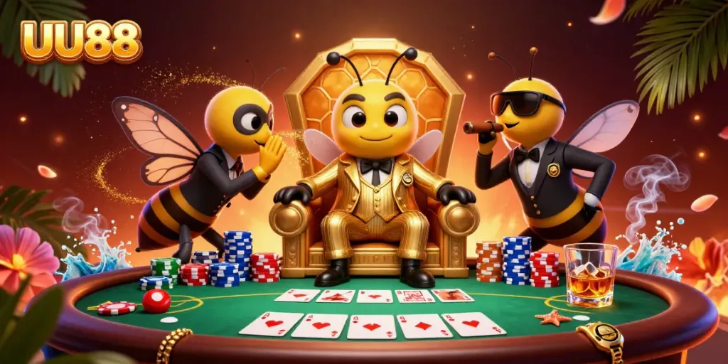 Experience thrilling poker adventures with UU88 at an exciting casino setting.