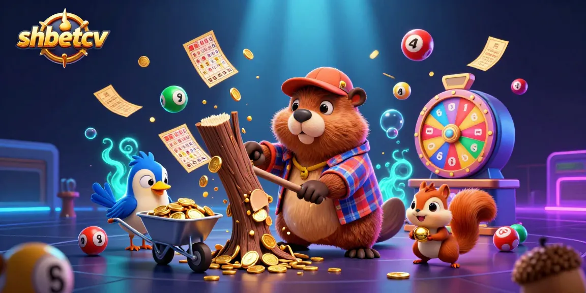 Engage in gaming strategies with shbetcv in a vibrant 3D scene featuring fun characters and casino elements.