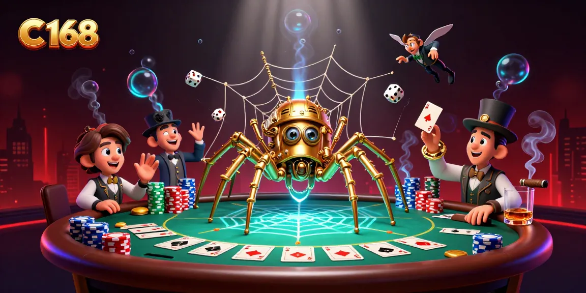 C 168 offers thrilling gambling experiences with dynamic poker elements and steampunk visuals.