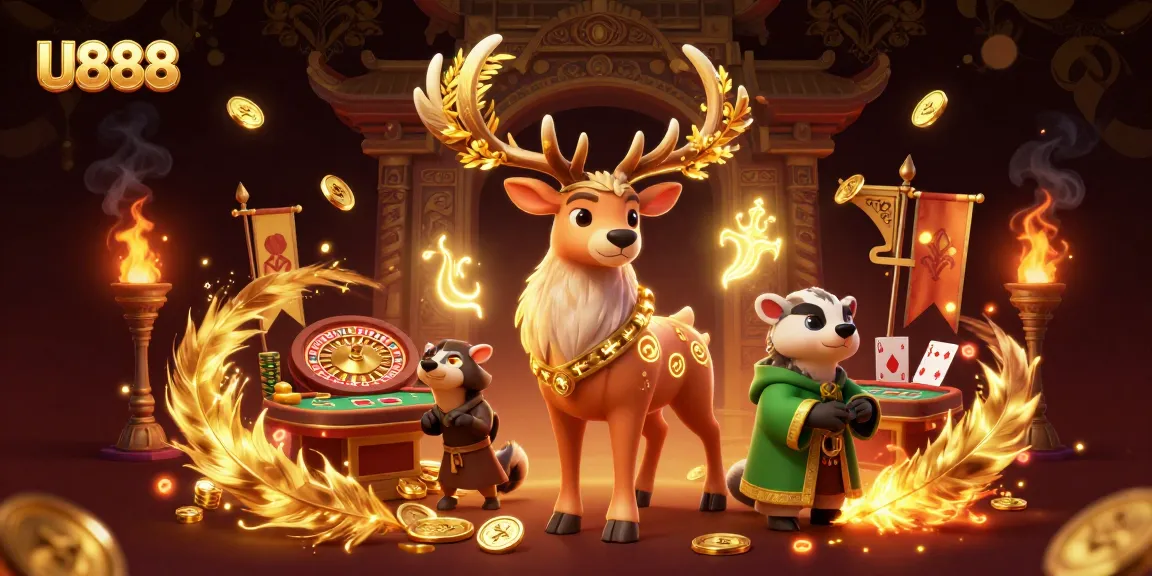 Engage with U888's vibrant casino experience, featuring stellar game elements and dynamic characters.